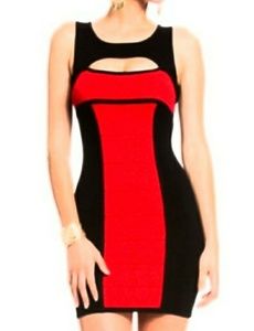 Smokin' HOT Red and Black Bandage Dress 🔥